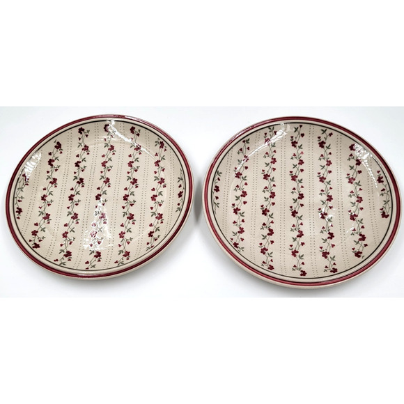 2 Regency American Country Collection Newcor Stoneware Williamsburg Salad Plates - Picture 5 of 11